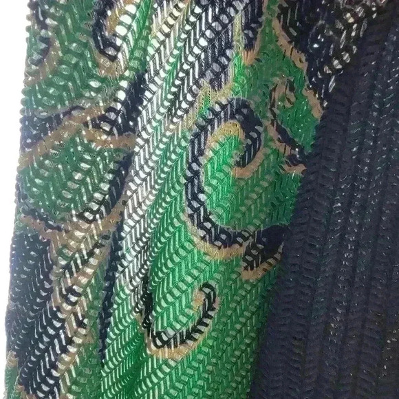 Easywear Chicos 3 Cardigan Womens XL Floral Laser Cut Striped Nylon Blend Open - Picture 15 of 16